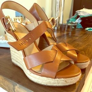 100% authentic Michael Kors wedge espadrilles